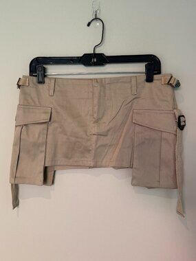 Dana Foley NYC Khaki Cargo Mini Skirt Size S